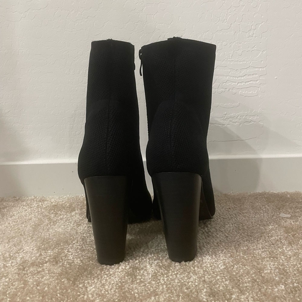 Knit Mesh Open Toe Bootie - Picture 4 of 7